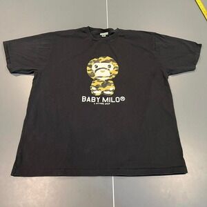 Baby Milo by A Bathing Ape Camo college tee men's Size fits XL